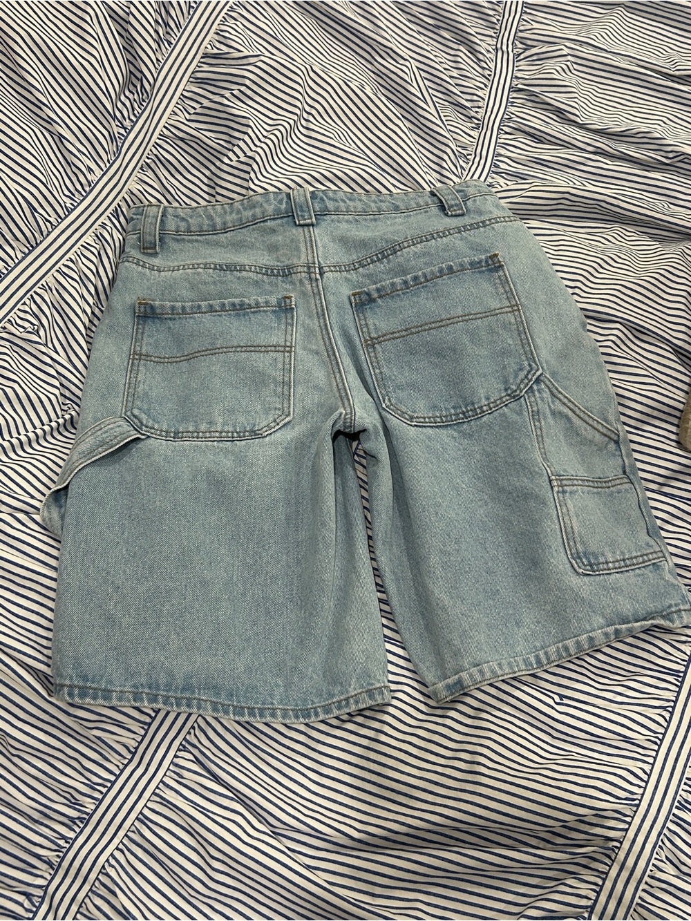 Edikted Denim Carpenter Shorts - Picture 3 of 7